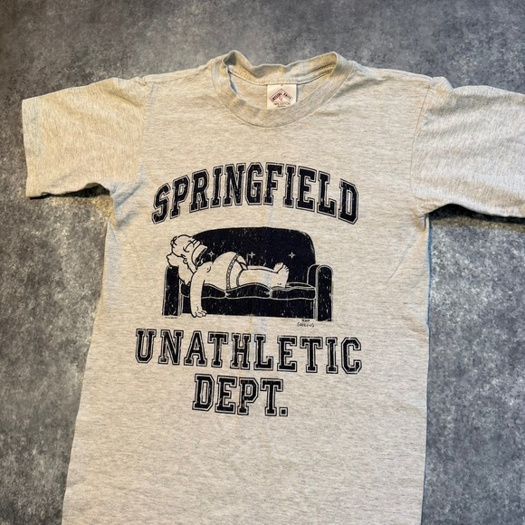 Crystal Knits Other - Vintage The Simpsons Springfield Unathletic Dept‎ T Shirt Mens Small 2000